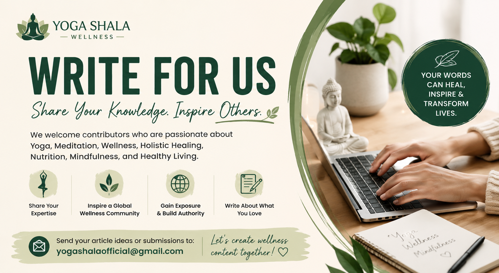 Write for Us Yoga | Guest Post Opportunities – Yoga Shala Wellness